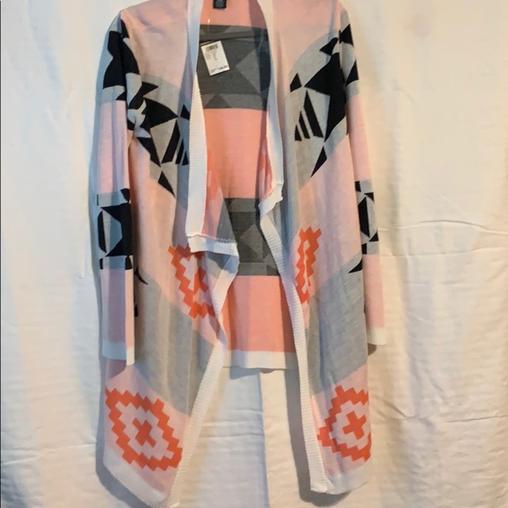 NWT patterned cardigan sweater